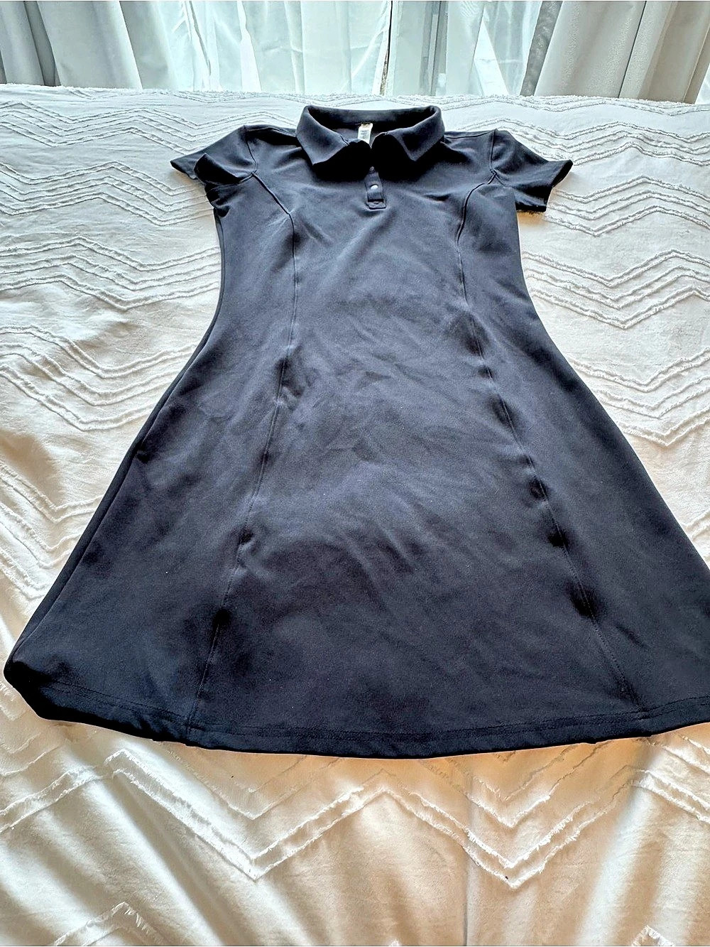 Mono B Black Polo Mini Dress - NEW - Size Large